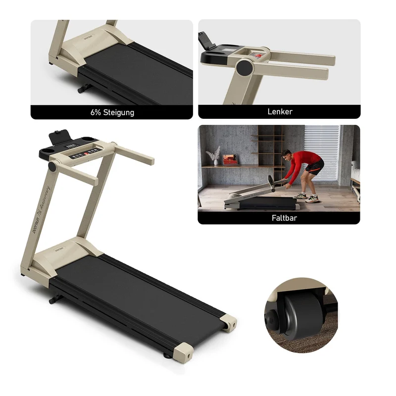 DeerRun A1 Pro – Klappbares Laufband bis 158 kg · 1–16 km/h