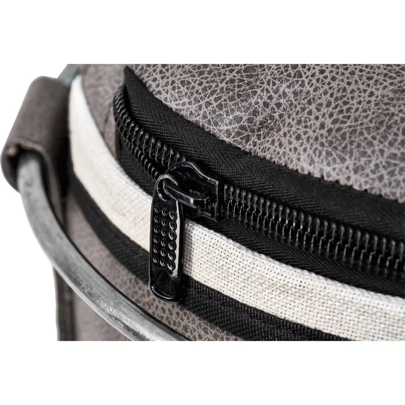 Vintage Boxsack Kunstleder mit Stahlkette und Metallring