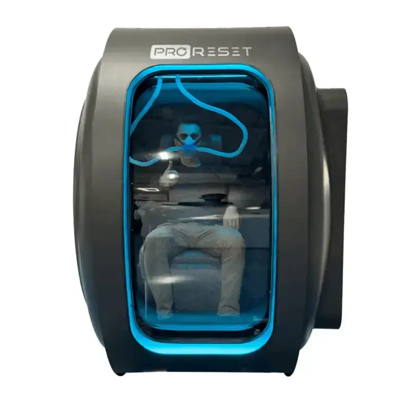 ProReset Zeugma – transparenter, modularer Sitz-Hyperbaric-Chamber (1.5 / 2.0 / 2.4 / optional 3.0 ATA)