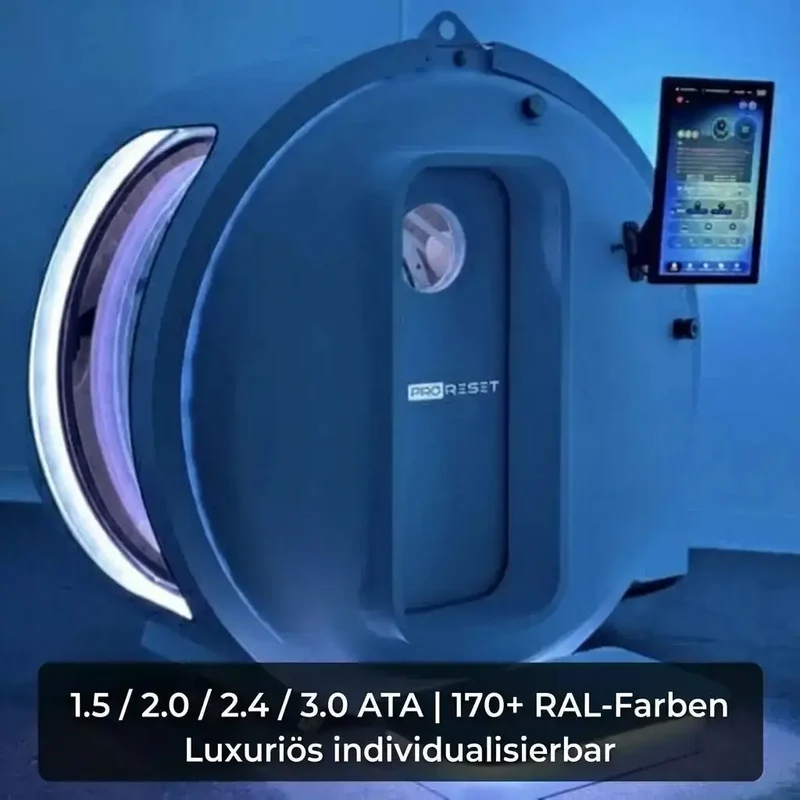 ProReset Zeugma – transparenter, modularer Sitz-Hyperbaric-Chamber (1.5 / 2.0 / 2.4 / optional 3.0 ATA)