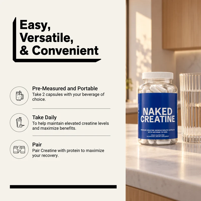 Creatine Capsules | Naked Creatine - 75 Servings
