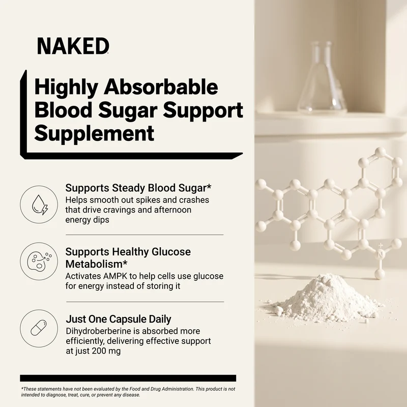 Daily Berberine Supplement | Naked Berberine - 60 Capsules