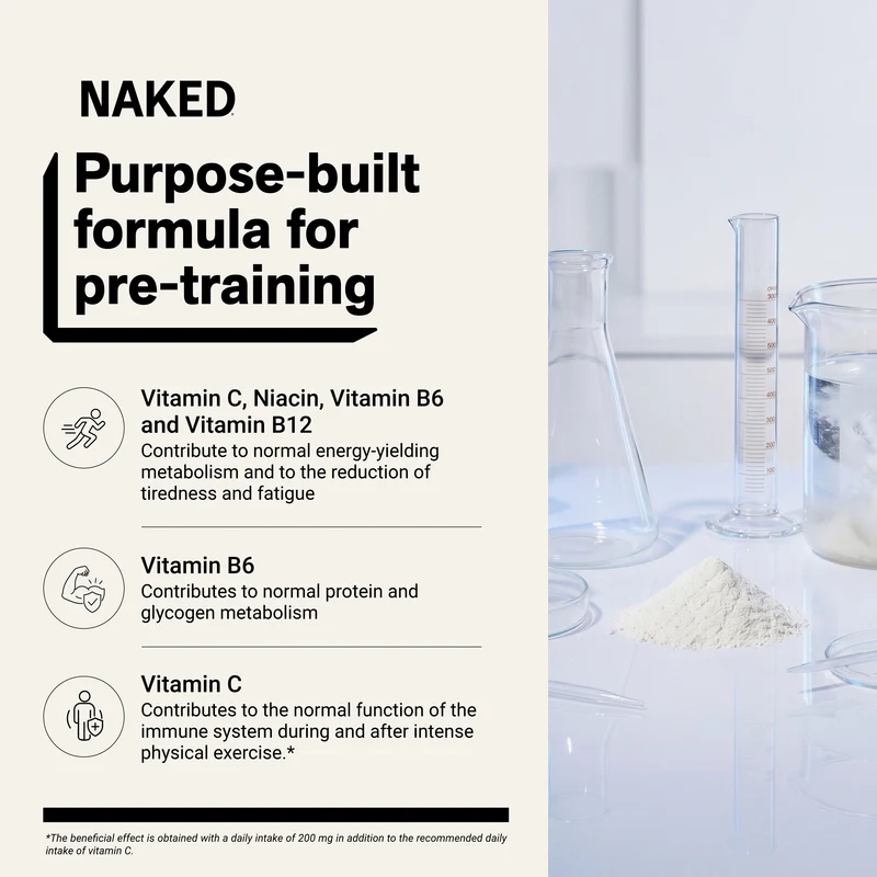 Strawberry Lemonade Pre Workout Supplement | Naked Energy - 480g
