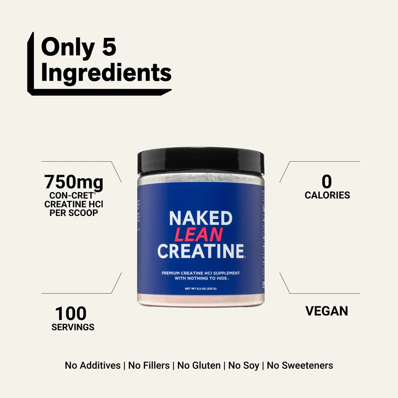 Creatine HCl Powder | Naked Lean Creatine - 232g