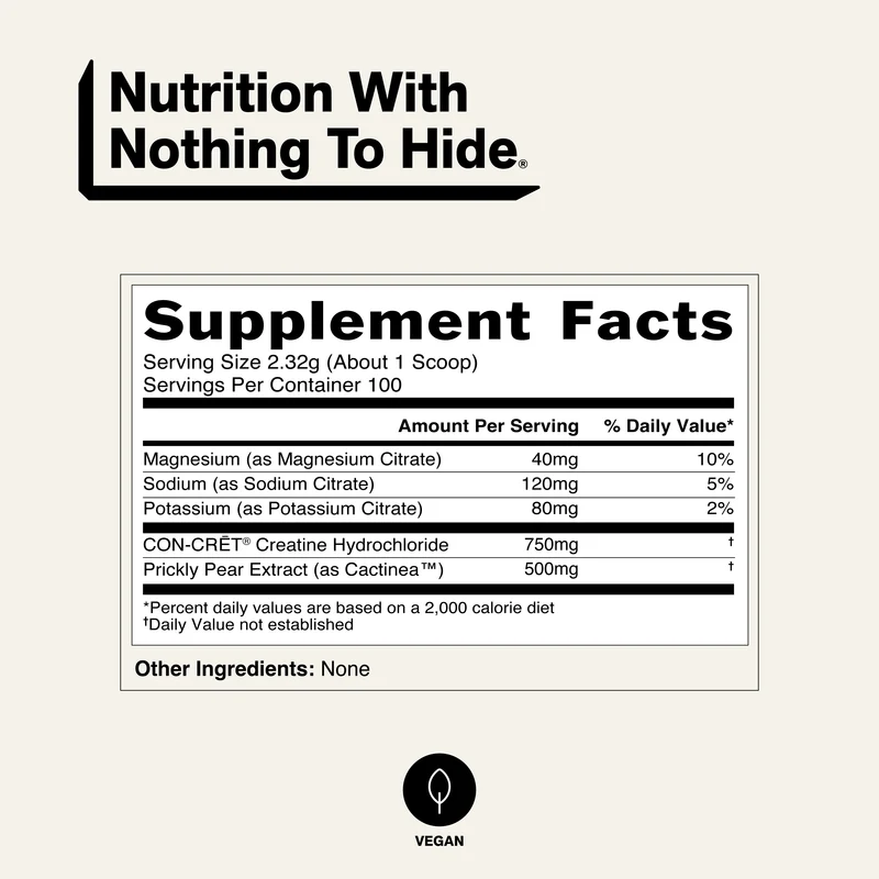 Creatine HCl Powder | Naked Lean Creatine - 232g