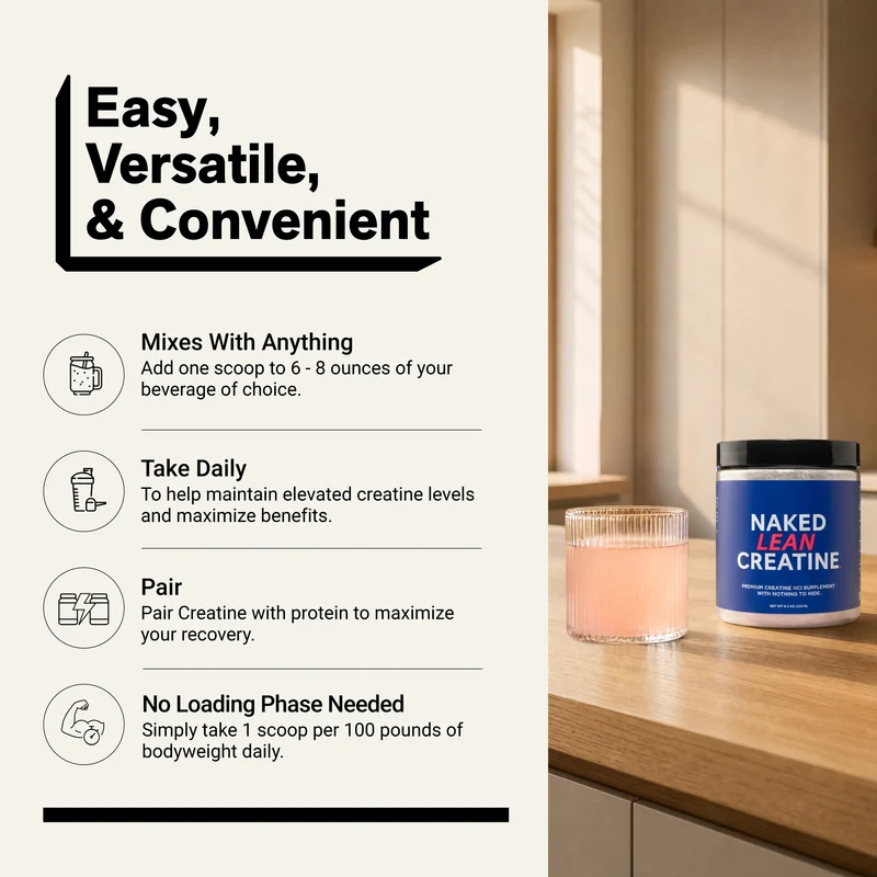 Creatine HCl Powder | Naked Lean Creatine - 232g