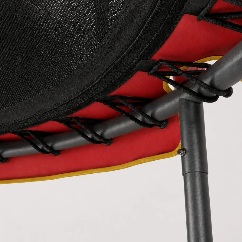 Kinder-Hallen-Trampolin 140 cm – mit Sicherheitsnetz – rot