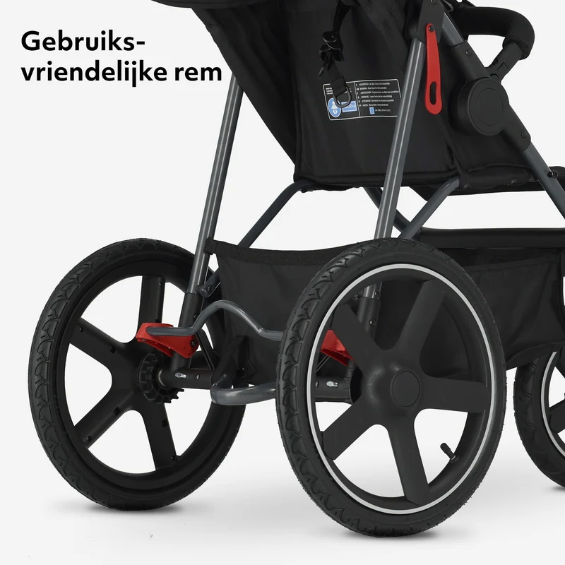 Mooiys Cruze Jogger Laufkinderwagen – Schwarz