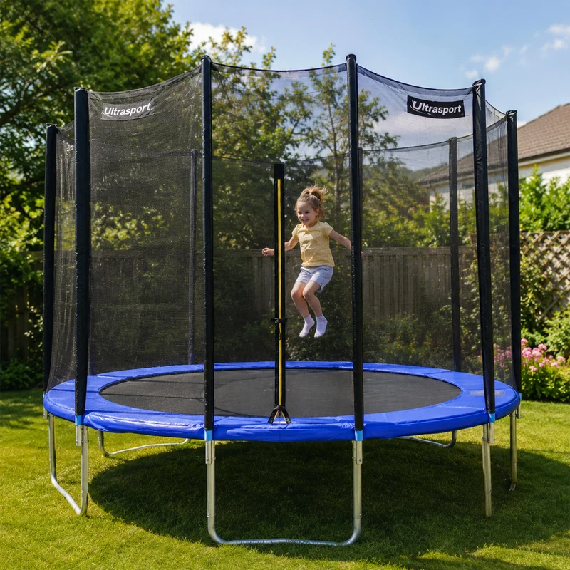 Ultrasport Trampolinrand 305 cm – Schutzrand für Trampoline – Blau