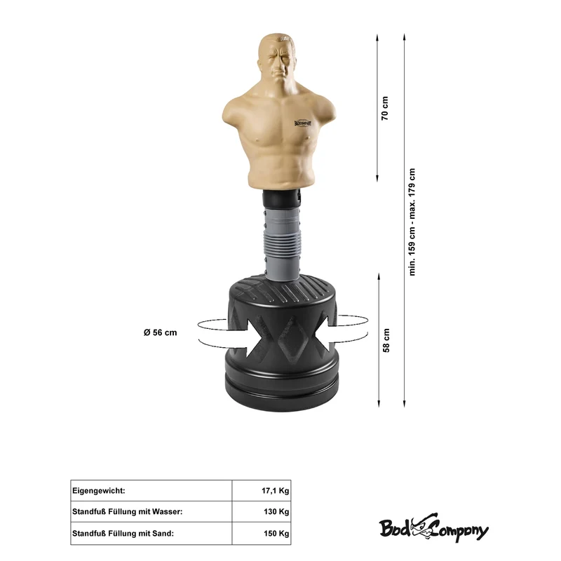 Höhenverstellbarer Box-Torso