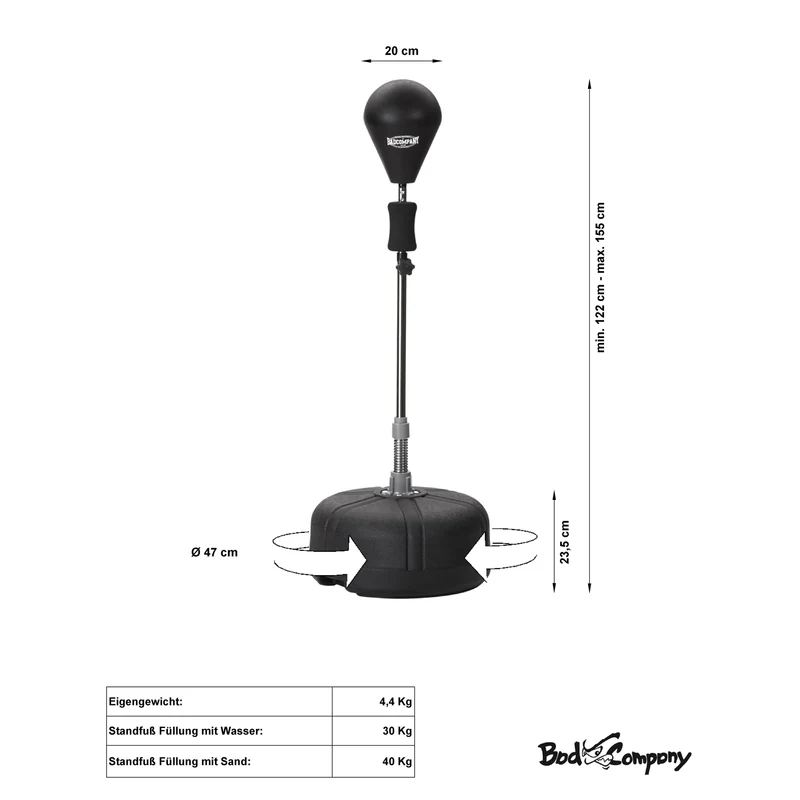 Punchingball Standbox-Trainer inkl. Boxbirne
