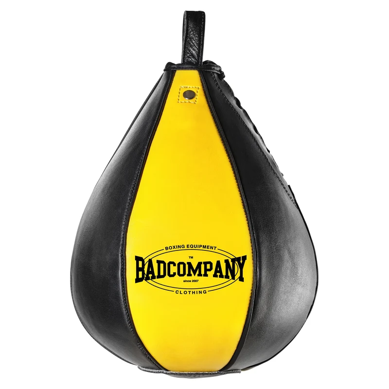 Speedball Plattform mit PU Boxbirne schwarz/gelb medium zur Wandmontage I BCA-39
