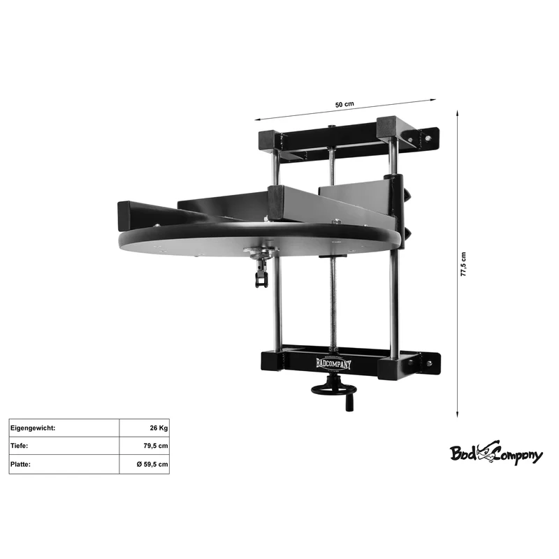Speedball Plattform mit PU Boxbirne schwarz/weiß medium I höhenverstellbar I BCA-38