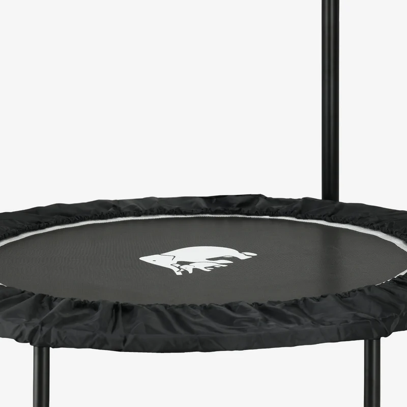 Zusammenklappbares Fitness-Trampolin 100 cm mit Haltegriff – Schwarz