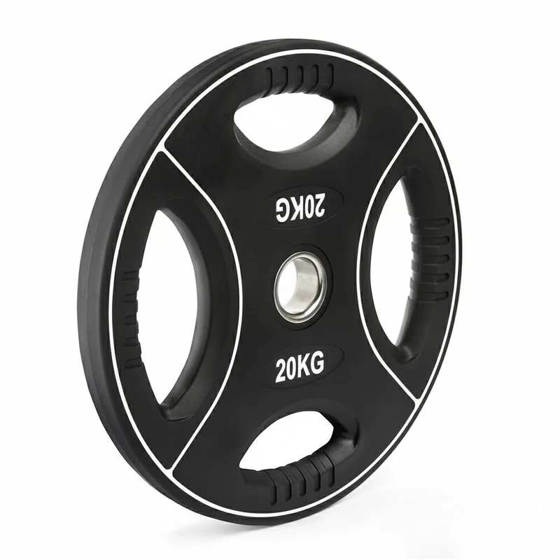 Vorteilspaket Polyurethan 4-Grip Hantelscheiben 50 mm – 125 kg SW