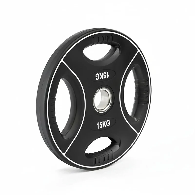 Vorteilspaket Polyurethan 4-Grip Hantelscheiben 50 mm – 125 kg SW