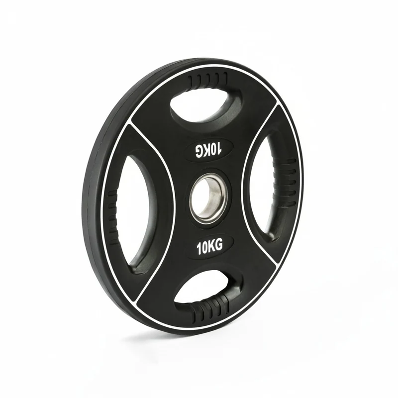 Vorteilspaket Polyurethan 4-Grip Hantelscheiben 50 mm – 125 kg SW
