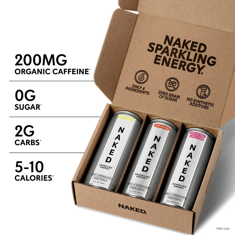 Sparkling Energy Sample Kits | Naked Sparkling Energy Drinks - Sample Kits