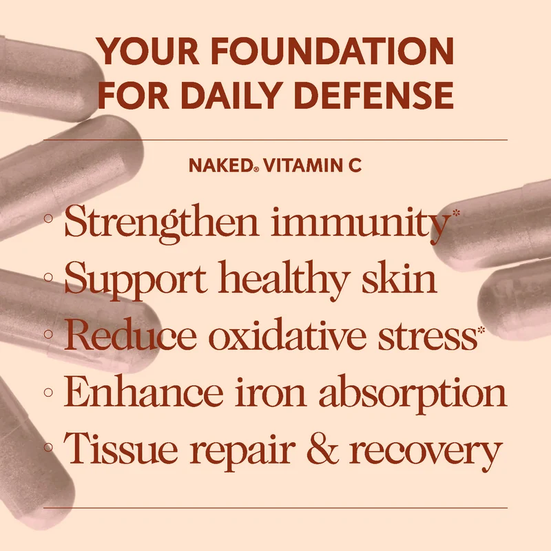 Daily Vitamin C Supplement | Naked Vitamin C - 90 Capsules