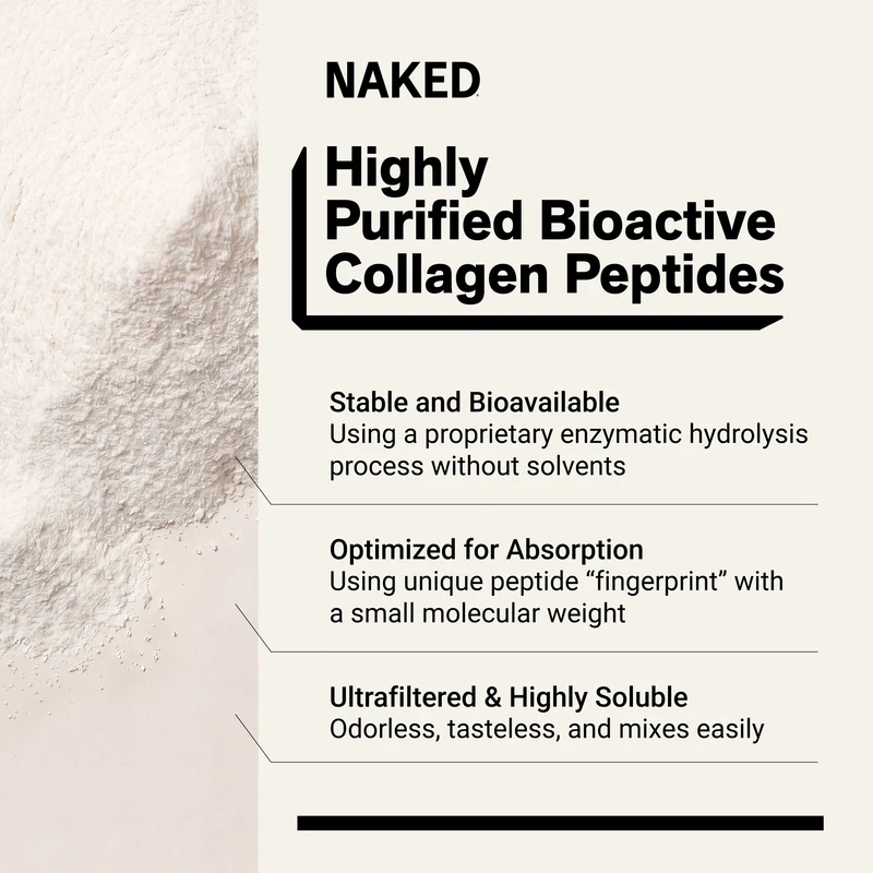 Vanilla Collagen Peptides Powder | Naked Collagen - 1.2 LB