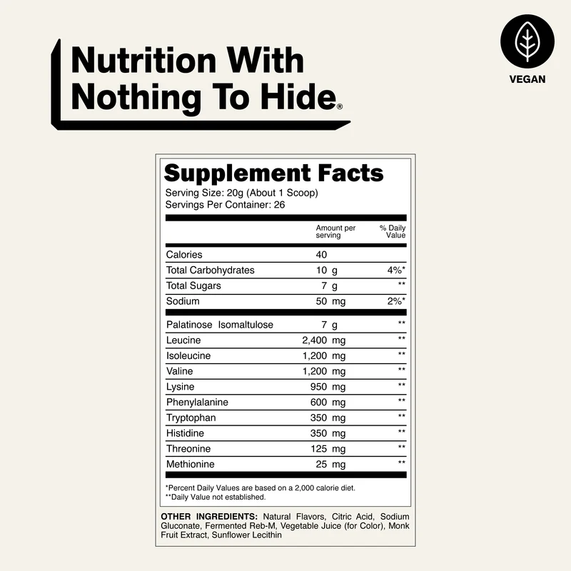 Mango Essential Amino Acids Supplement | Naked EAAs - 26 Servings