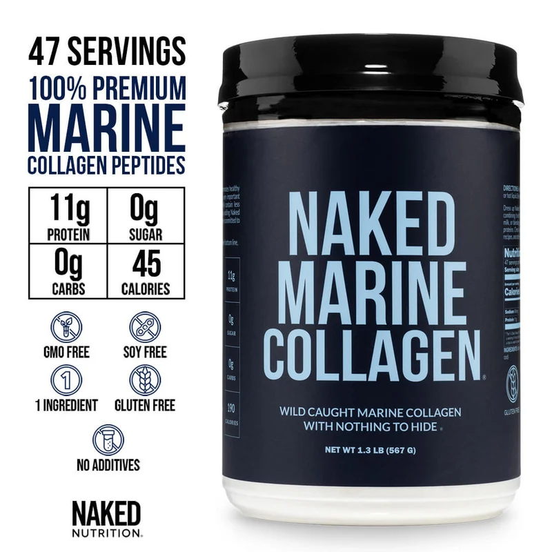 Marine Collagen Peptides Protein Powder | Naked Marine Collagen