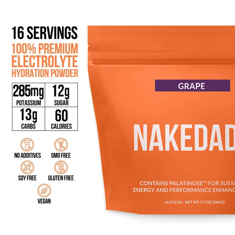 Electrolytes Powder Packets - Grape | Nakedade