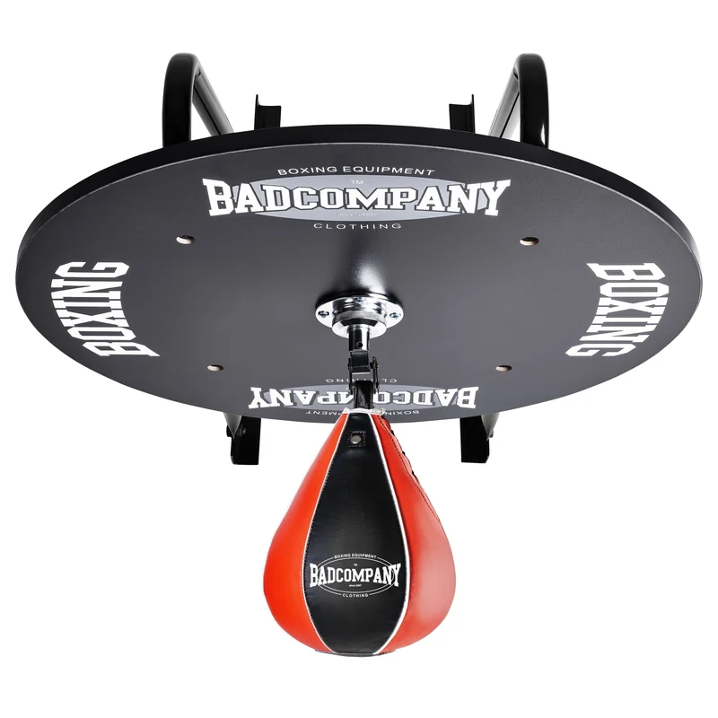 Speedball Plattform mit PU Boxbirne schwarz/rot medium zur Wandmontage I BCA-130