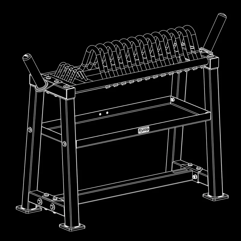 ATX® Hantelscheibenständer / Powerlifting Plate Storage