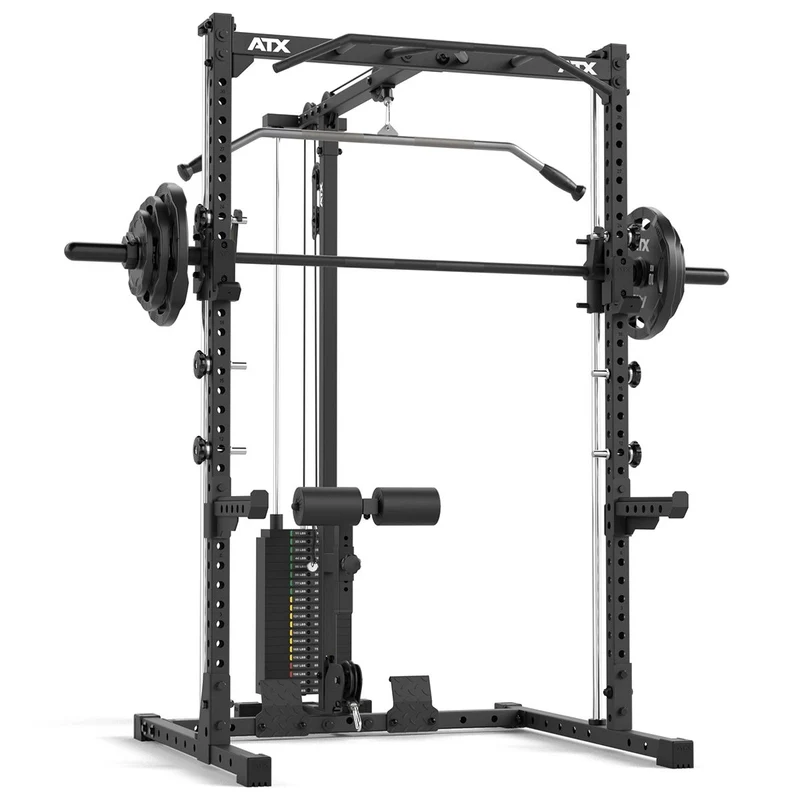 ATX® HRX-510 Rack-Komplettset mit Latzug-Steckgewichte und Multipresse - Höhe 196 cm