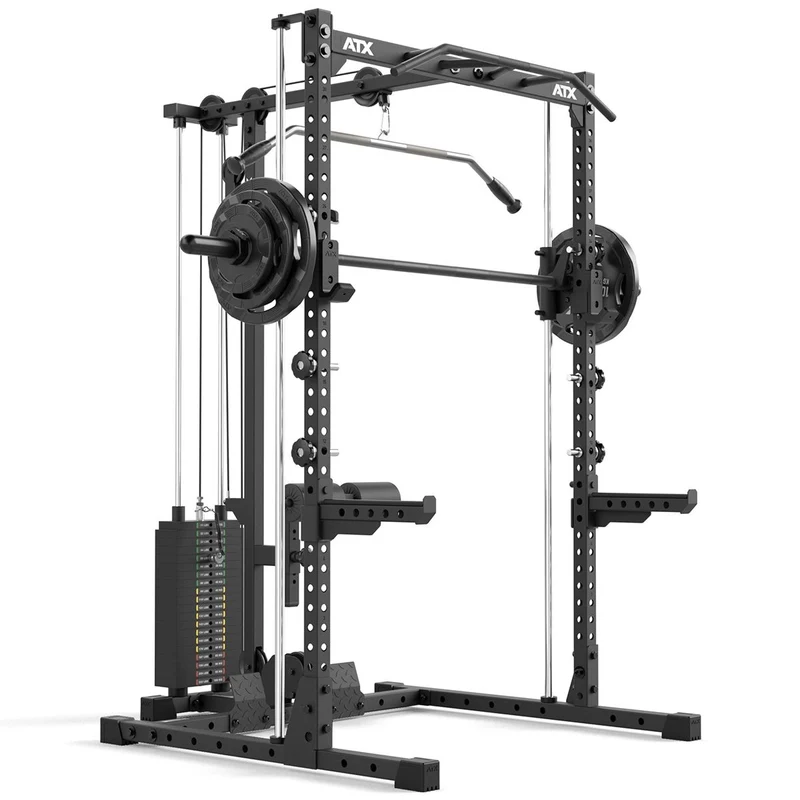 ATX® HRX-510 Rack-Komplettset mit Latzug-Steckgewichte und Multipresse - Höhe 196 cm