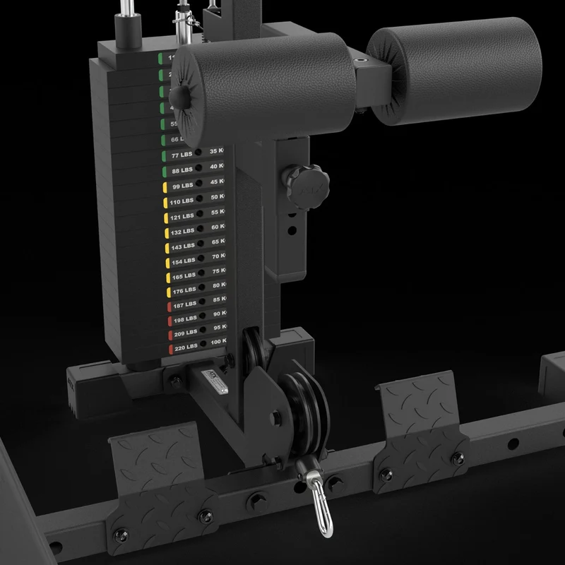 ATX® HRX-510 Rack-Komplettset mit Latzug-Steckgewichte und Multipresse - Höhe 196 cm
