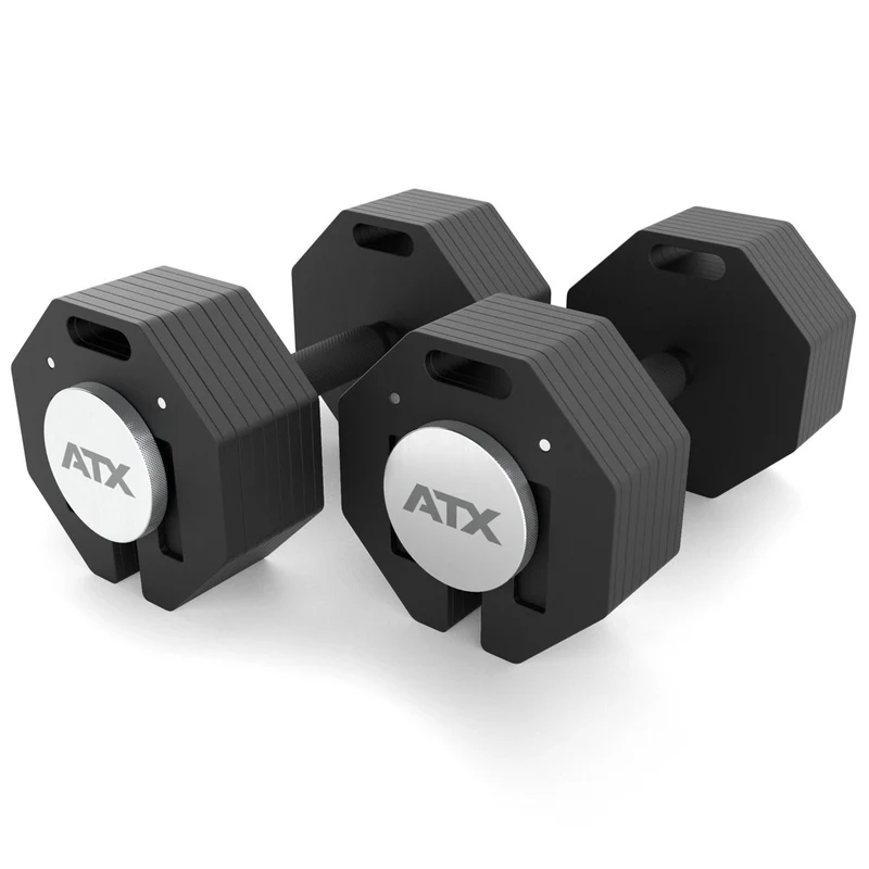ATX® Octa-Dumbbell-Set XL 2 x 36 kg + SZ-Stange + Storage