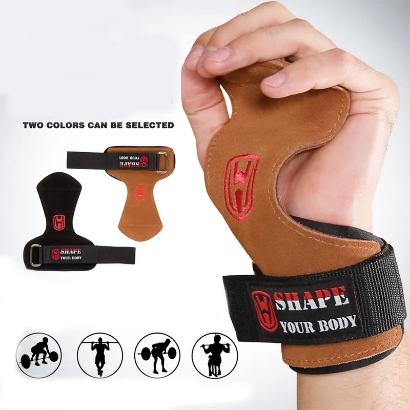 SHAPE YOUR BODY - Profi Zughilfe Griffpolster Fitness Sport Handschuhe