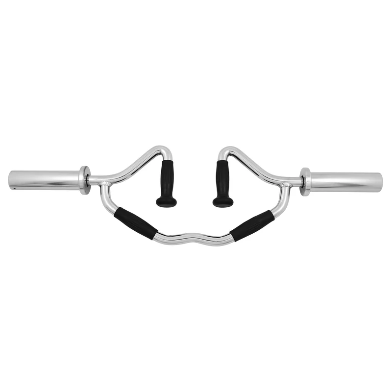 Olympia Tri-Trap Bar inkl. Federverschlüssen 50/51 mm l Spezielle Hantelstange für effektives Trizep