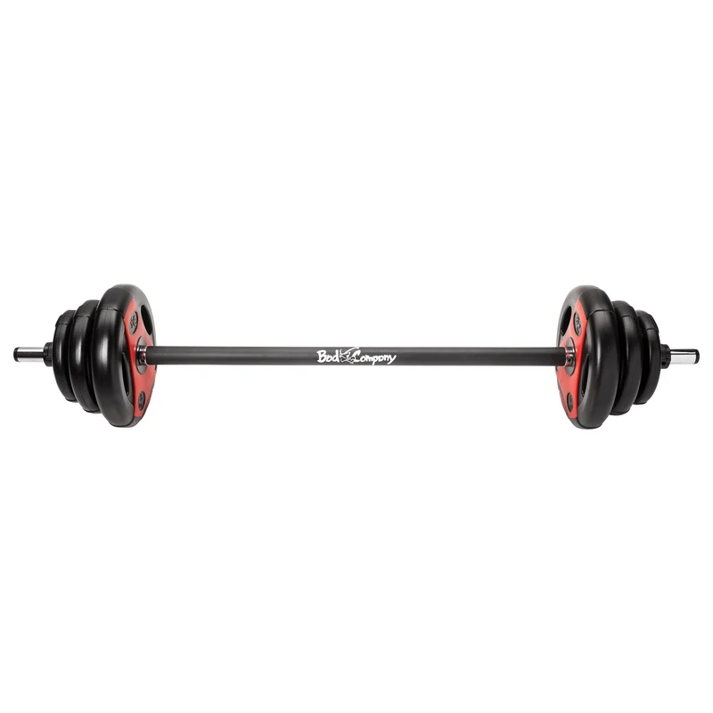 Aerobic Langhantel-Set 19 kg schwarz/rot