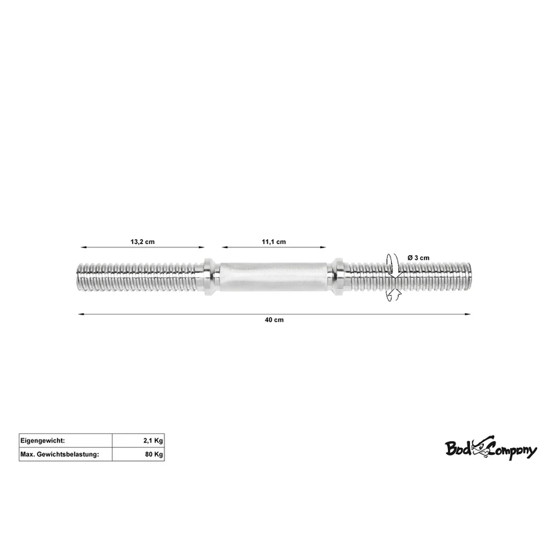 Profi Kurzhantelstangen 40cm Hanteln 30/31mm Stern