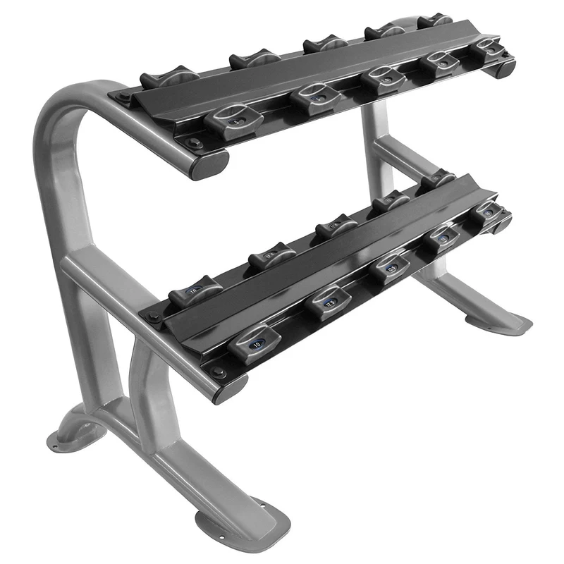 Heavy Duty Kurzhantel Studio Satz von 5 - 15Kg (5 Paar) inkl. CHD Ablage Rack