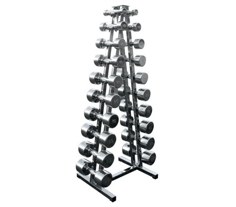 Chromhantelsatz 1-10 kg inklusive Chromablage