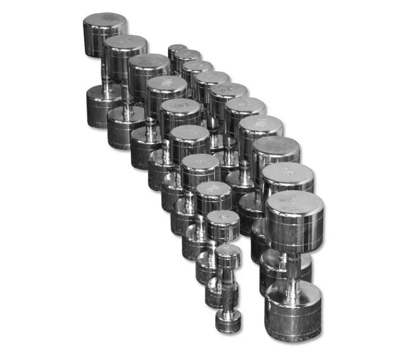Chromhantelsatz 1-10 kg inklusive Chromablage