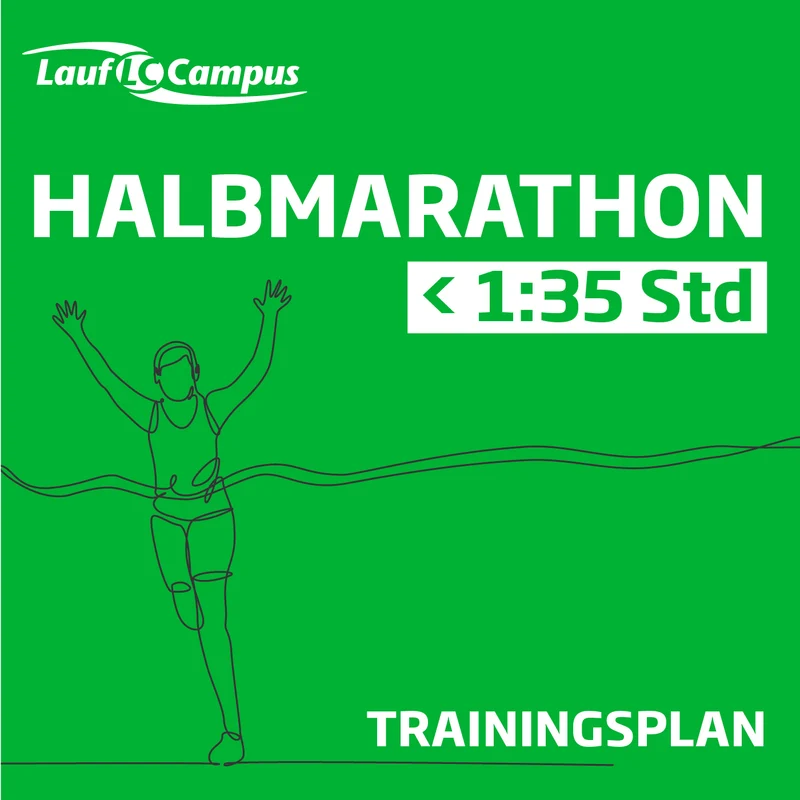 Halbmarathon-Trainingsplan für Bestzeiten – unter 1:35 Std.