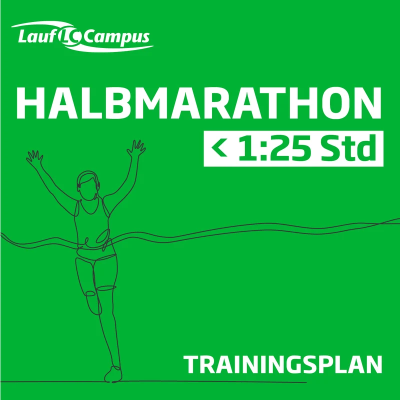 Halbmarathon-Trainingsplan für Bestzeiten – unter 1:25 Std.