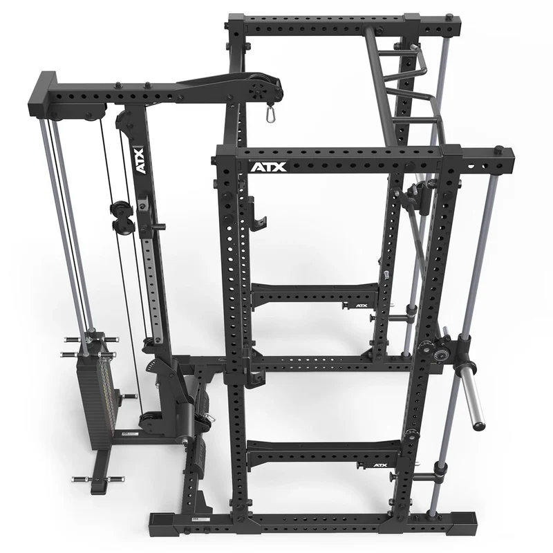 ATX® Power Rack 780 mit Latzug - Steckgewichte & Multipresse
