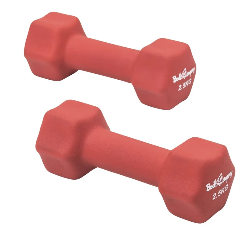 38Kg (2x1, 2x1.5, 2x2, 2x2.5, 2x3, 2x4, 2x5) Neopren Gymnastik Hanteln