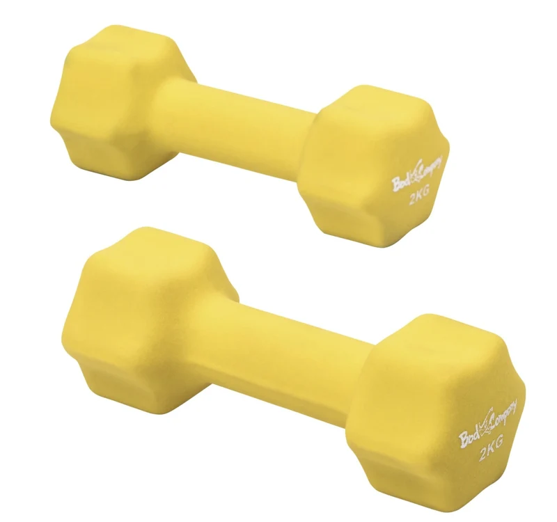 38Kg (2x1, 2x1.5, 2x2, 2x2.5, 2x3, 2x4, 2x5) Neopren Gymnastik Hanteln