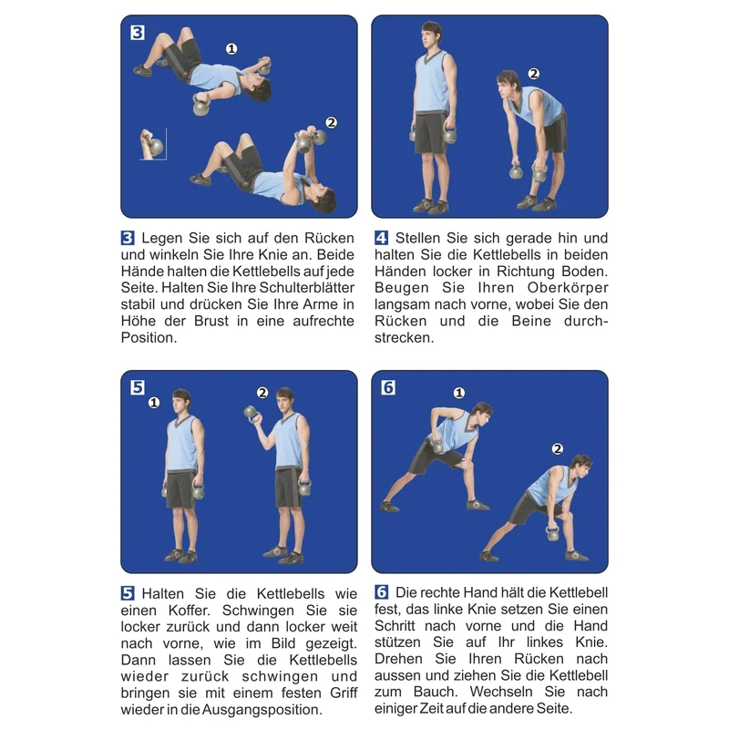 Kettlebell aus Kunststoff 14 kg