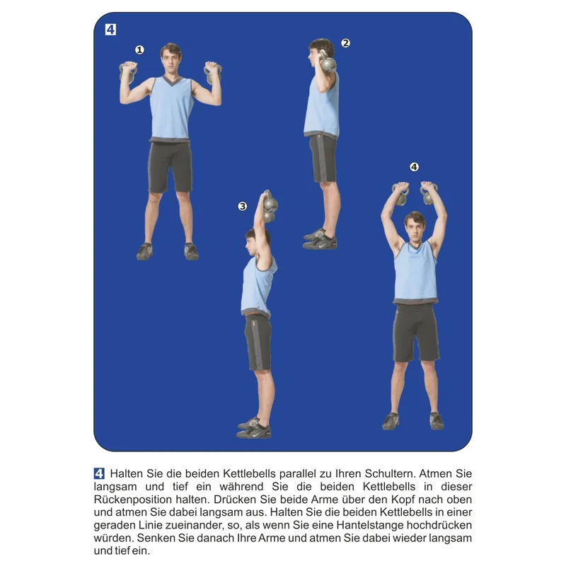 Kettlebell aus Kunststoff 10 kg