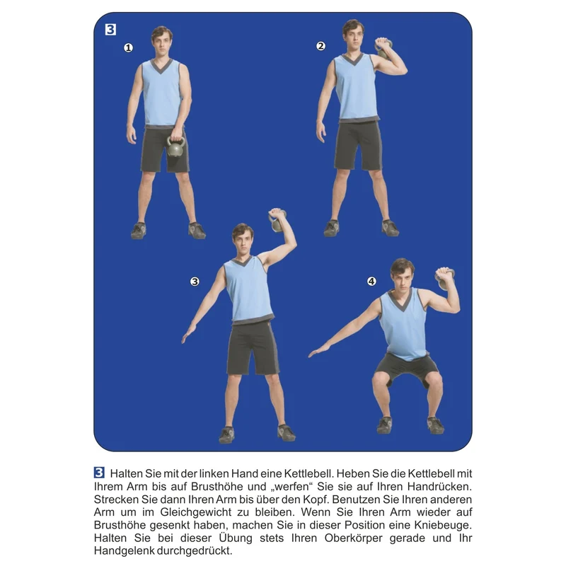 Kettlebell aus Kunststoff 4 kg