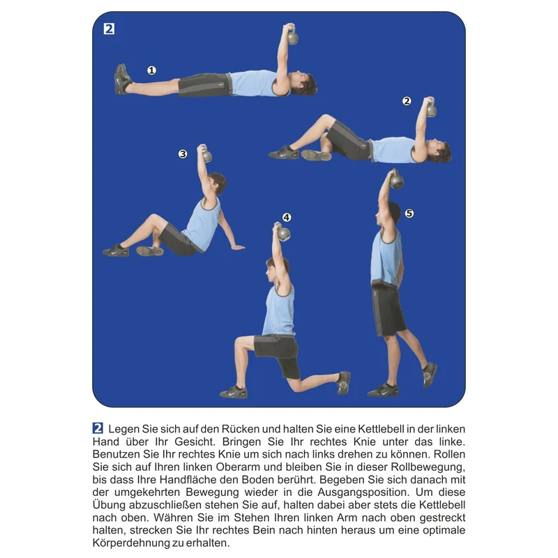Kettlebell aus Kunststoff 2 kg