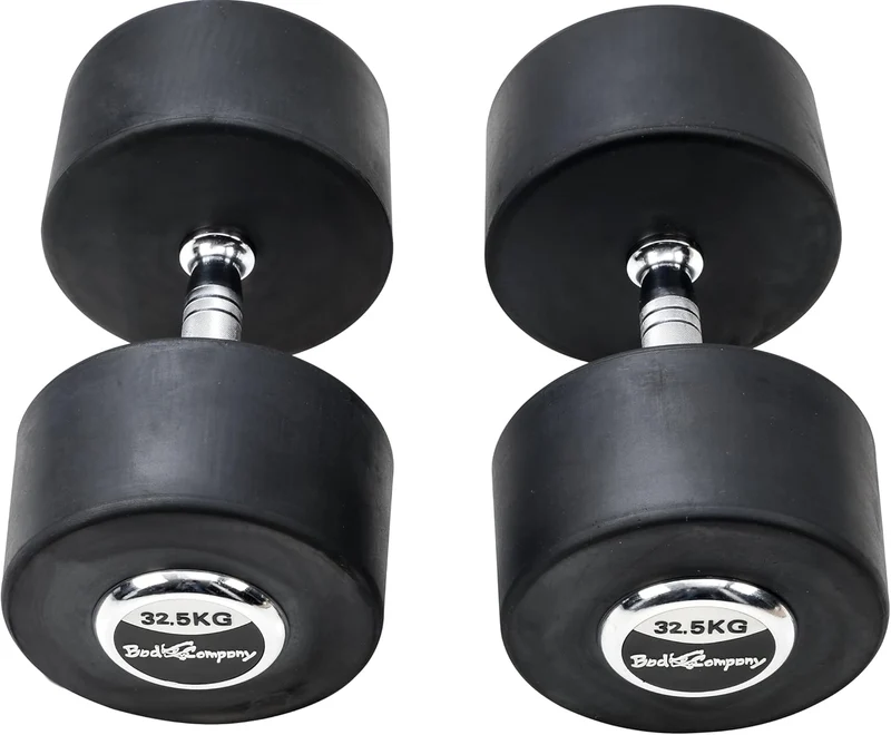Deluxe 65 Kg (2x32,5) Hanteln Gewichte Rundhanteln Hantel Set Kurzhanteln